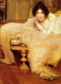 Un auditeur romantique Sir Lawrence Alma Tadema